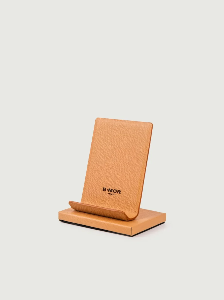 PORTACELLULARE DA SCRIVANIA IN PELLE CUOIO - immagine 3