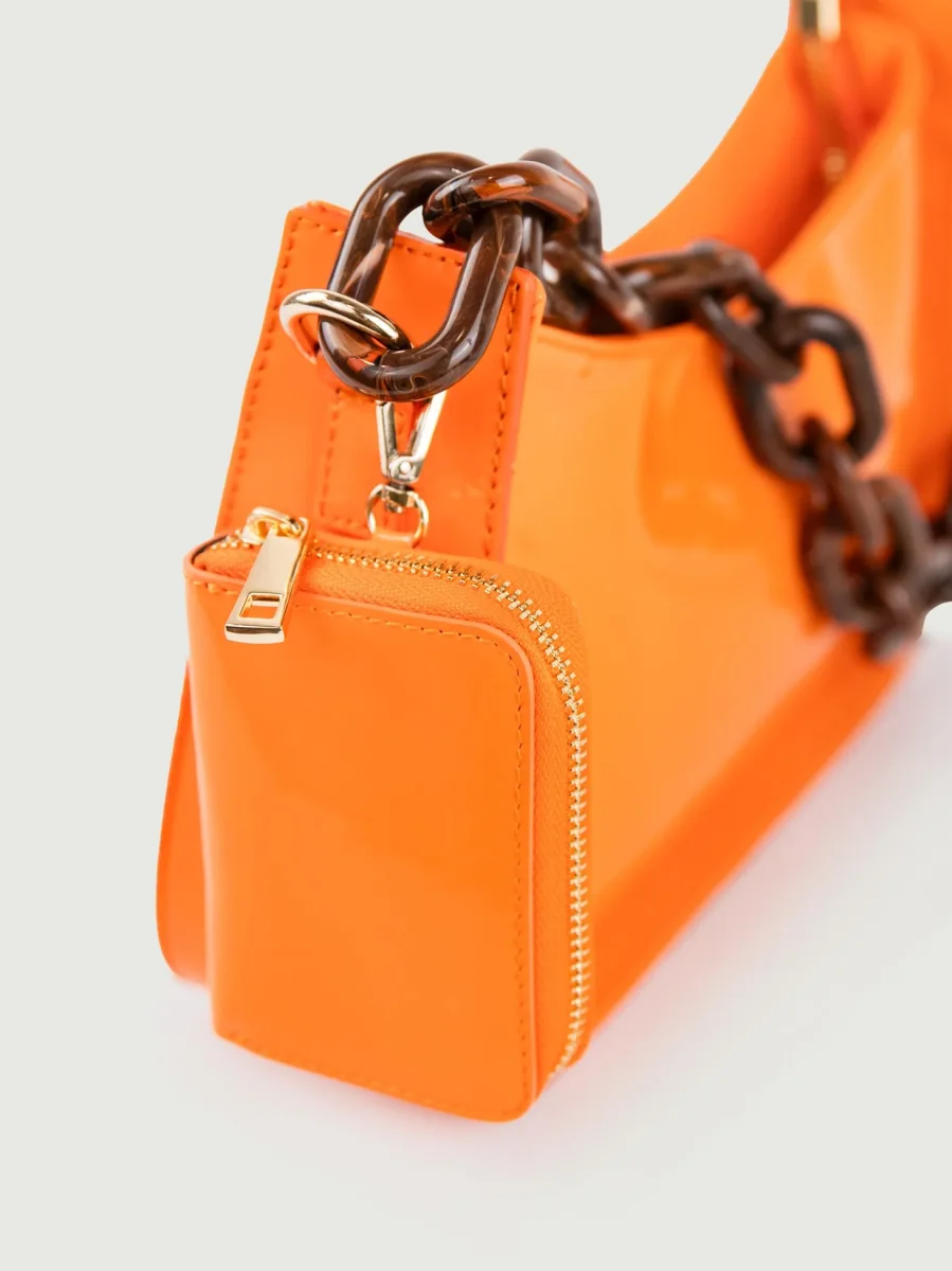 PORTAFOGLIO ALTER EGO ARANCIO IN PELLE VERNICE - immagine 5