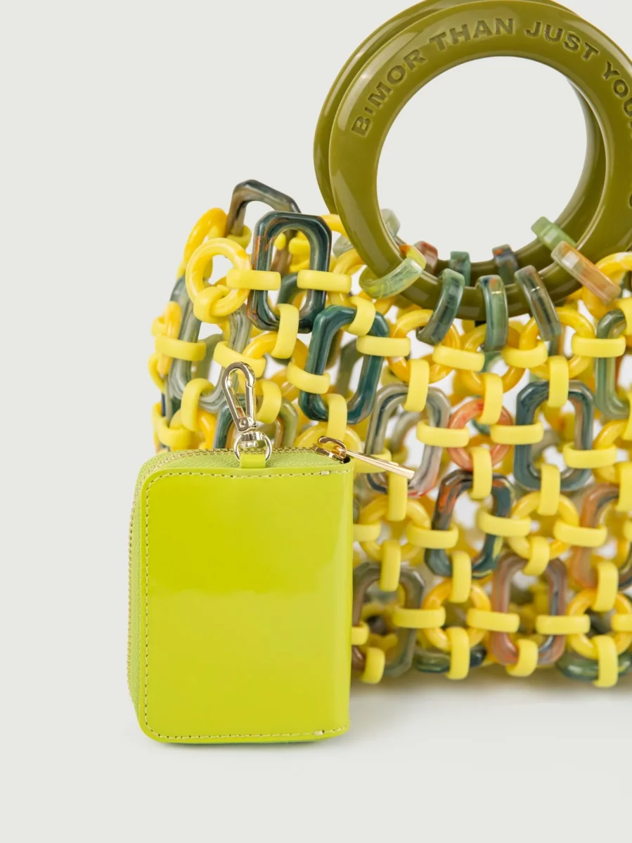 PORTAFOGLIO ALTER EGO PISTACCHIO IN PELLE VERNICE - immagine 5