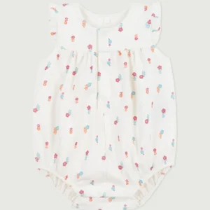 Pagliaccetto in cotone con stampa a fiorellini BEBè