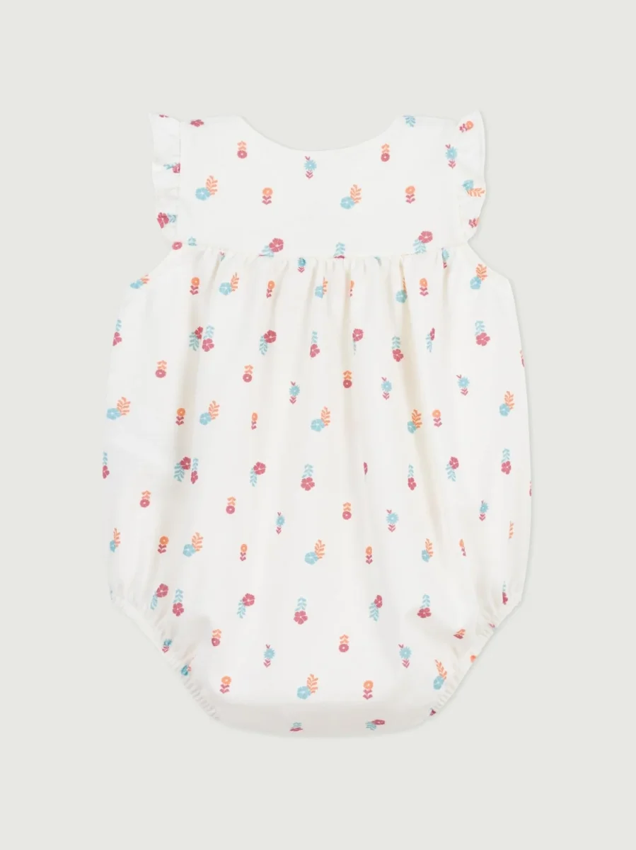 Pagliaccetto in cotone con stampa a fiorellini BEBè - immagine 3