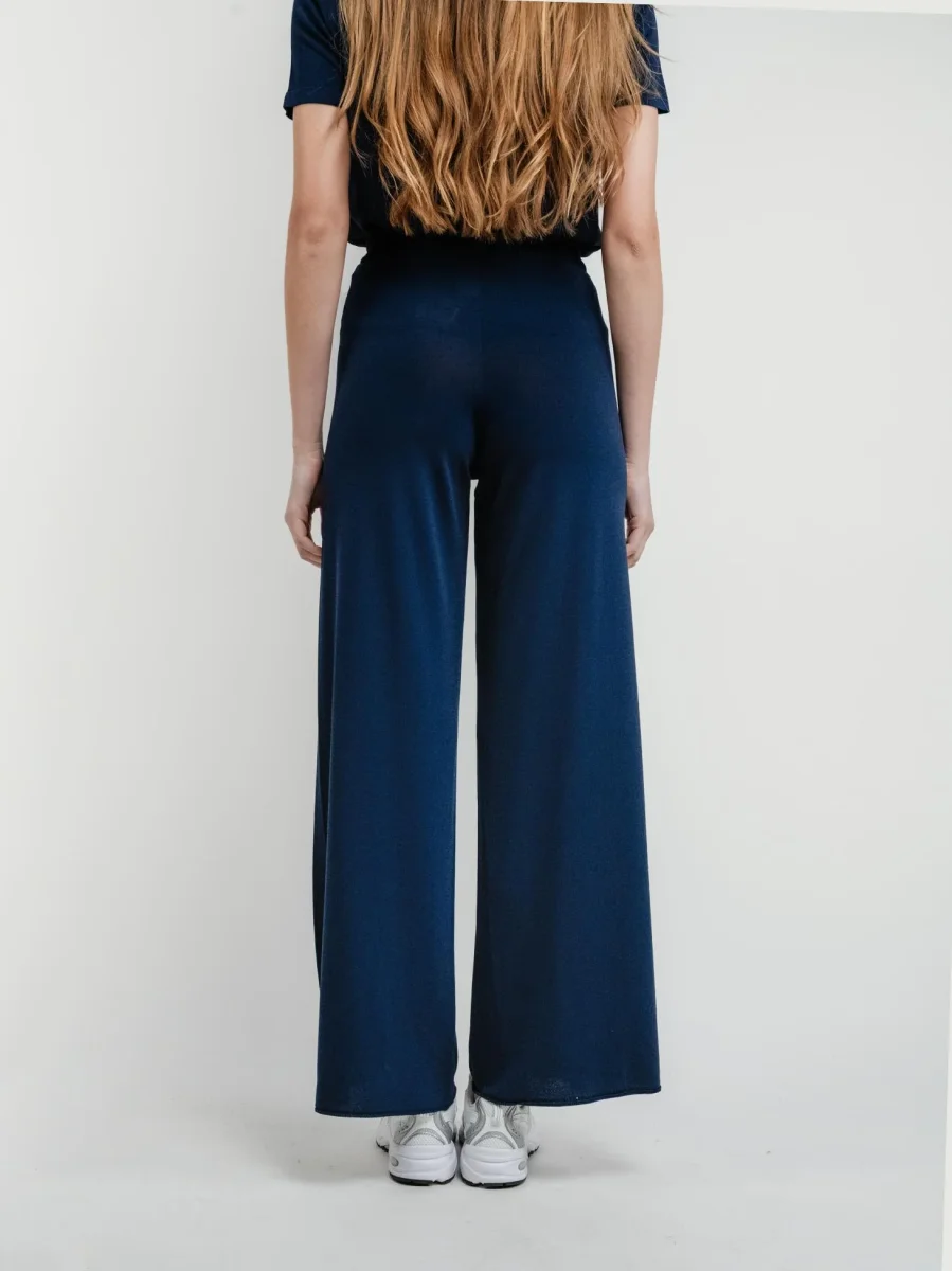 PantalonE a palazzo blu - immagine 4