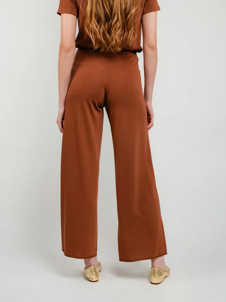 Pantaloni a palazzo mattone - immagine 5