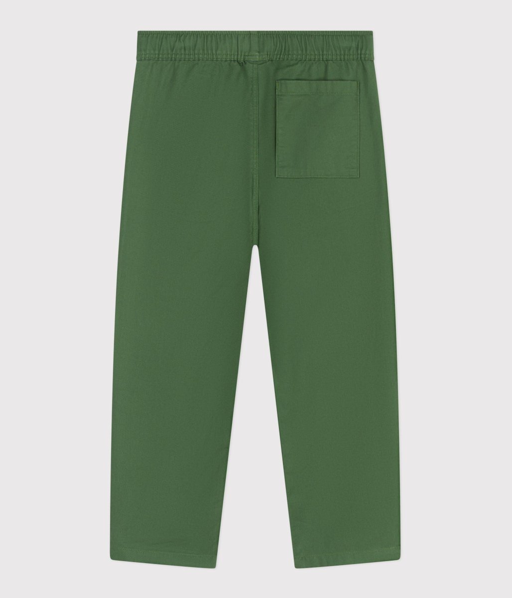 Pantaloni in cotone tinta unita bambino - immagine 3