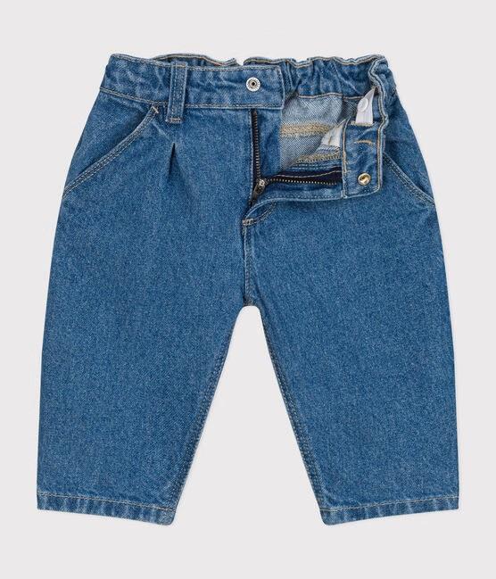Pantaloni in denim blu unisex - immagine 3