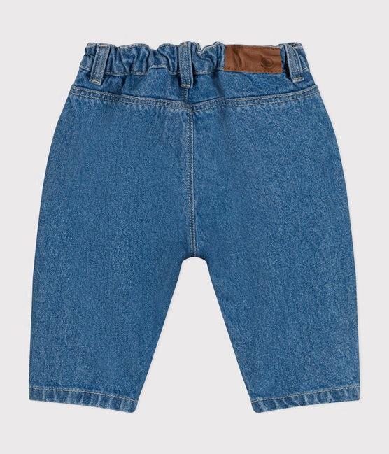 Pantaloni in denim blu unisex - immagine 4