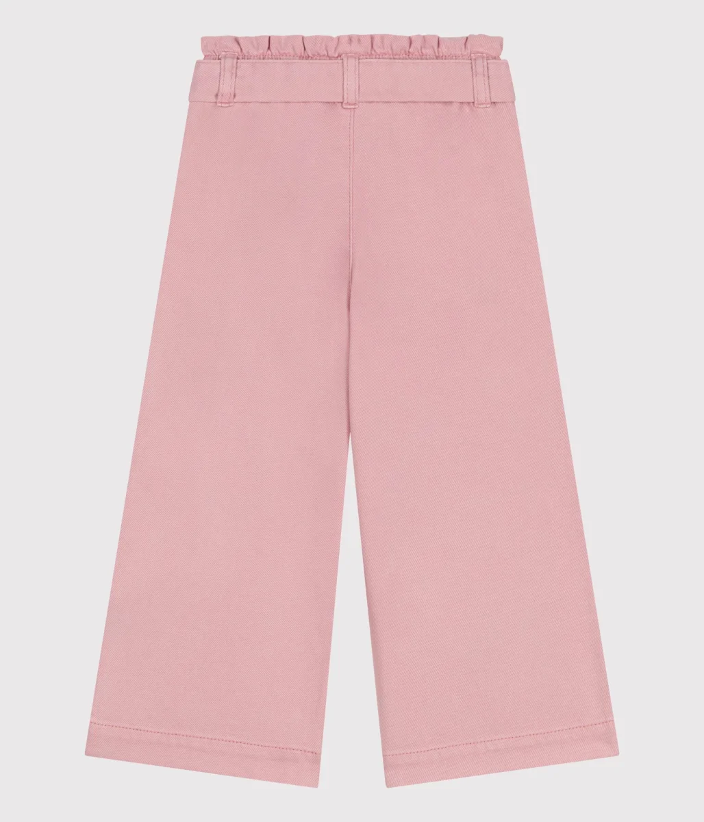 Pantaloni in misto cotone e lyocell bambina. - immagine 3