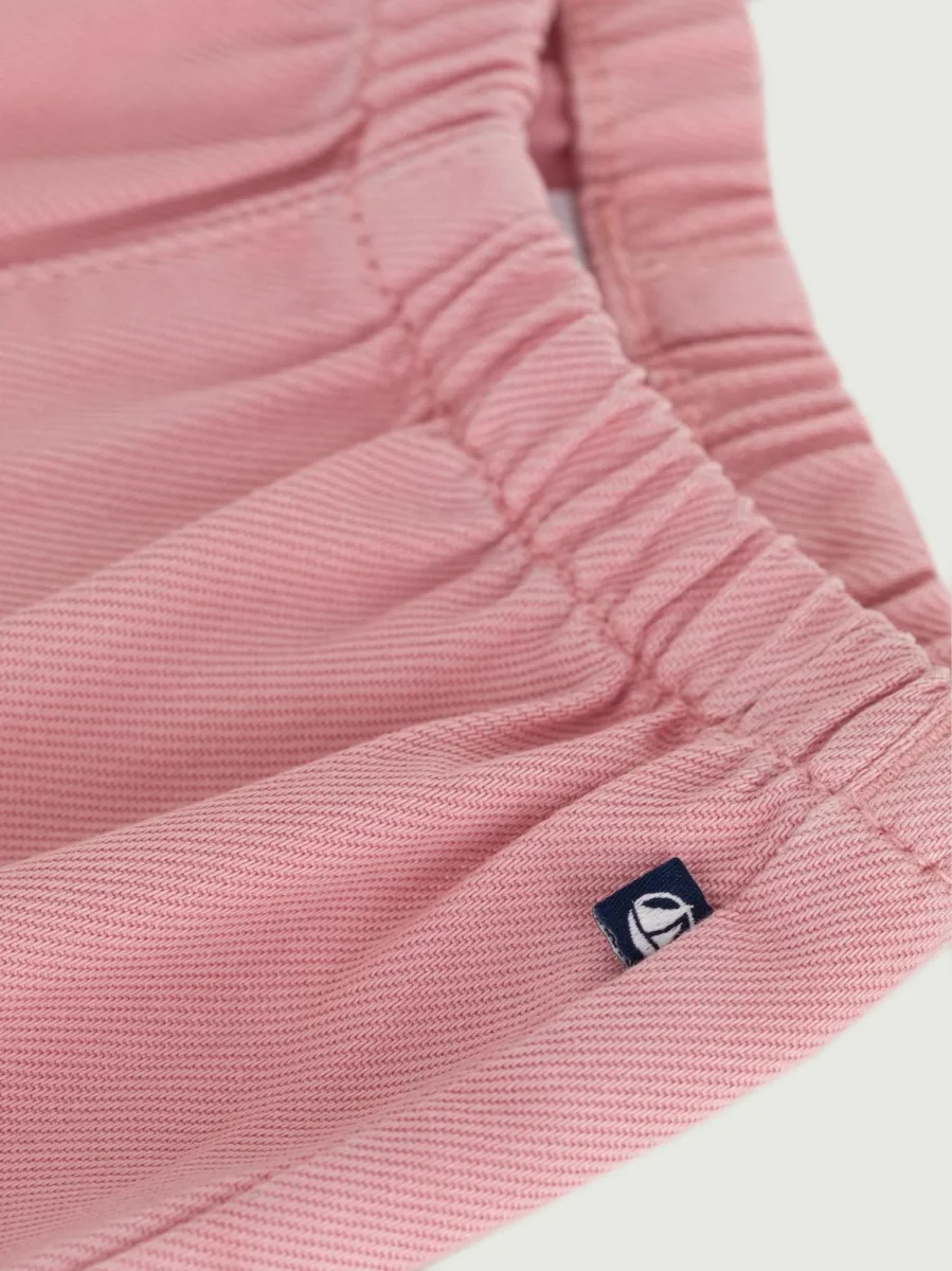 Pantaloni in morbido cotone tinta unita neonato - immagine 4