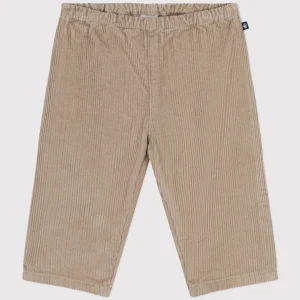 Pantaloni in velluto beige