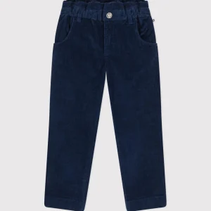 Pantaloni in velluto blu