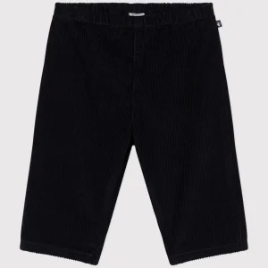 Pantaloni in velluto blu neonato