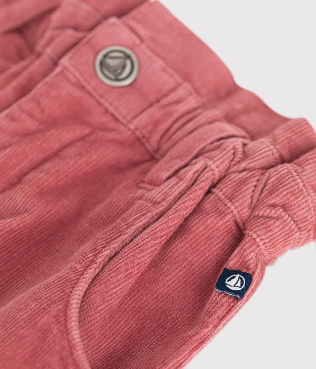 Pantaloni in velluto rosa - immagine 5