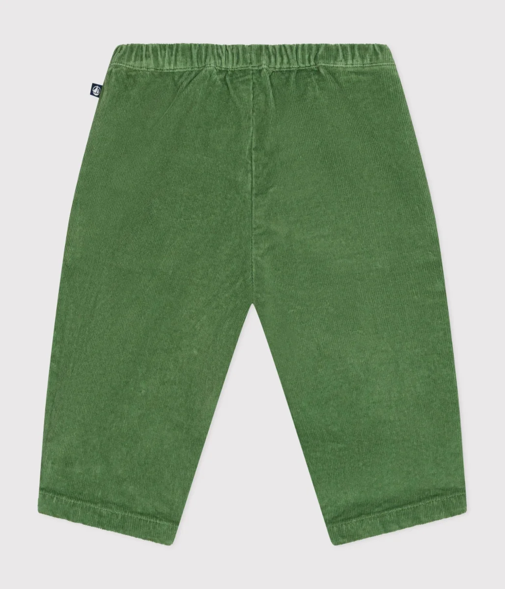 Pantaloni in velluto verde - immagine 3