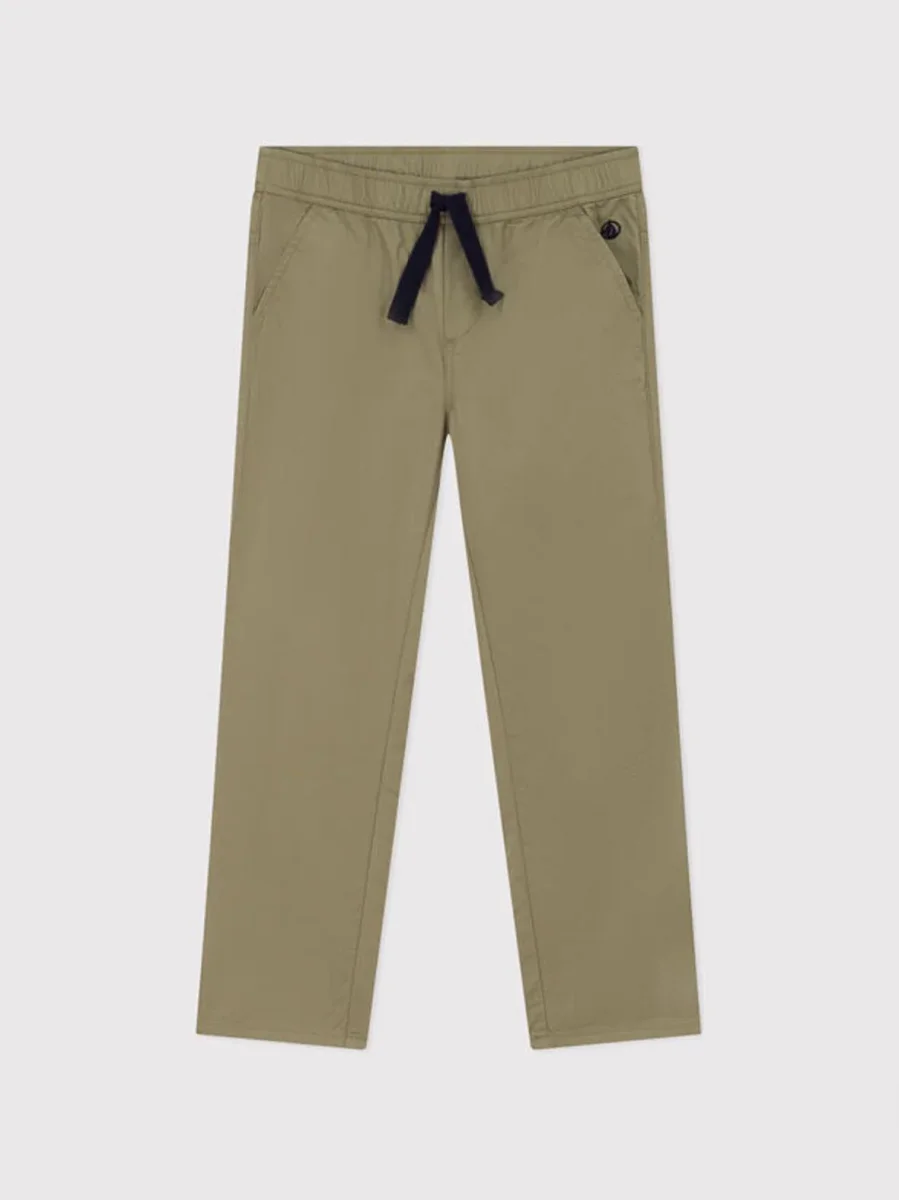 Pantaloni regular in serge di cotone bambino