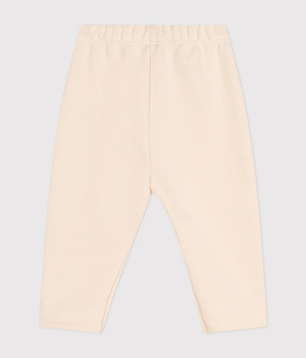 Pantaloni tinta unita panna con fiocco in tessuto felpato - immagine 3