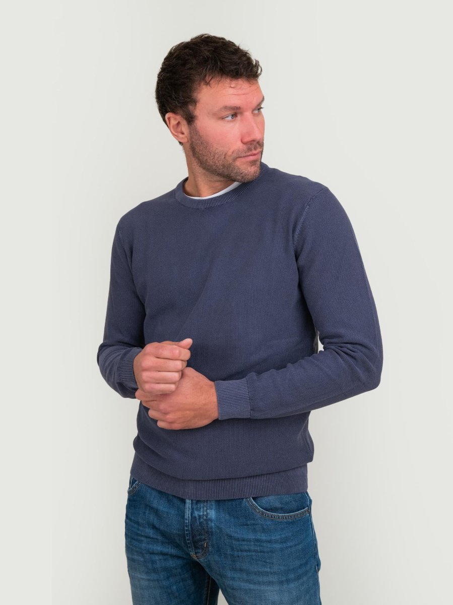 Paricollo cotone colore denim - immagine 3