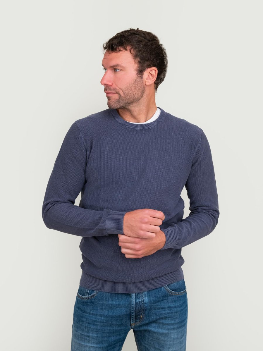 Paricollo cotone colore denim