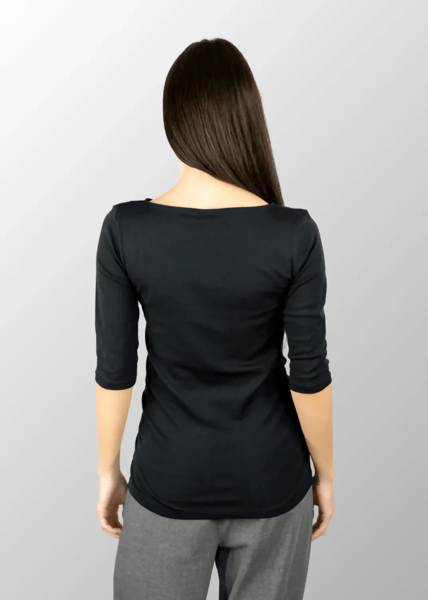 Maglia manica 3/4 Nathalie in Cotone Seta - immagine 3