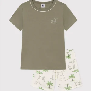 Pigiama corto bambino in cotone con dromedari