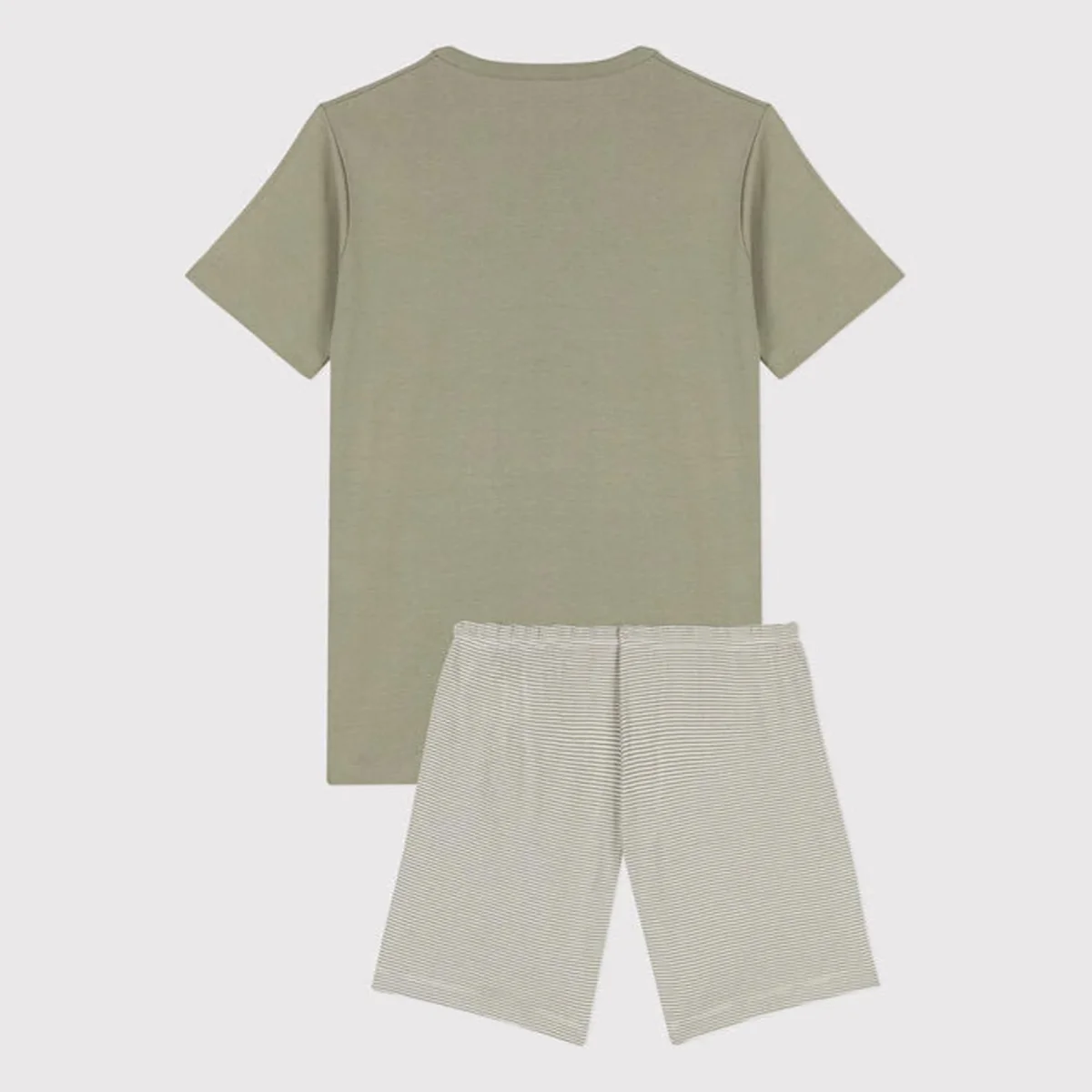 Pigiama corto in cotone millerighe - immagine 5