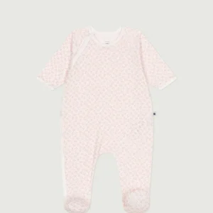 Pigiama in cotone a fiori neonato