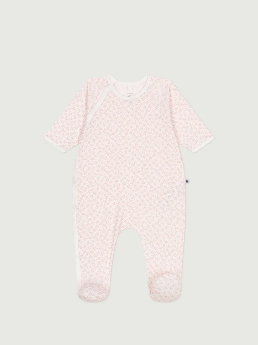 Pigiama in cotone a fiori neonato