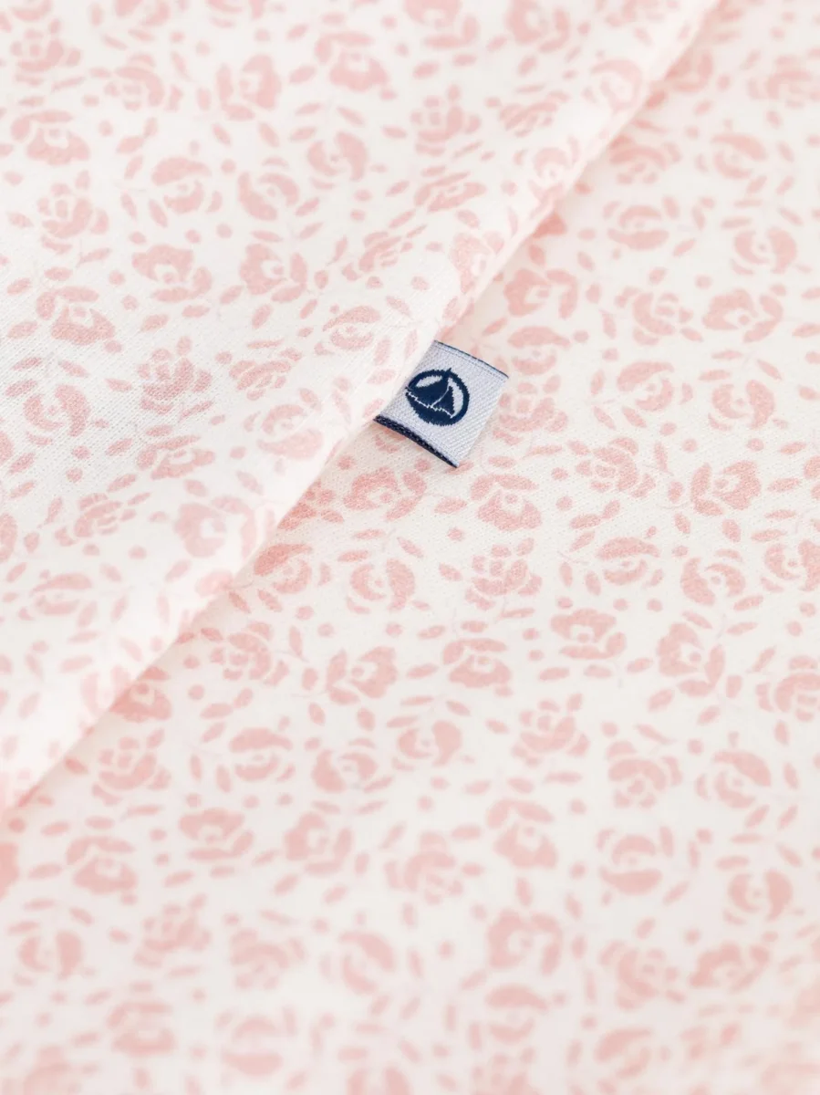 Pigiama in cotone a fiori neonato - immagine 4
