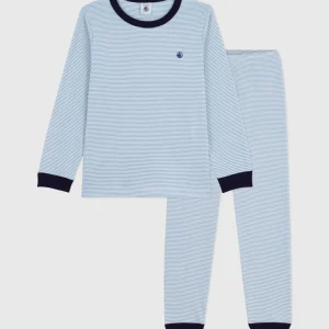 Pigiama in cotone a righe bambino
