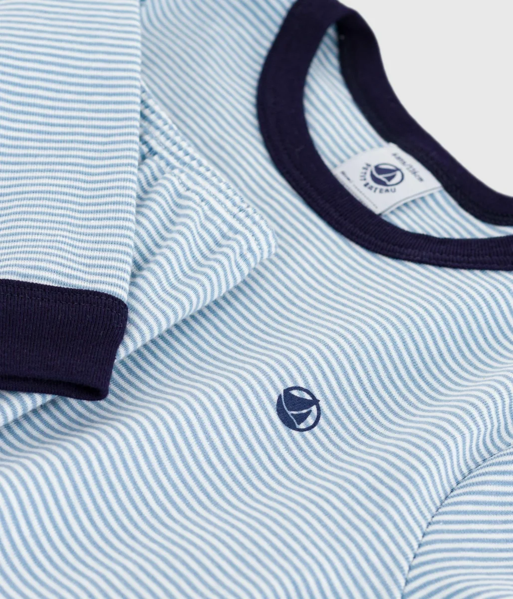 Pigiama in cotone a righe bambino - immagine 4