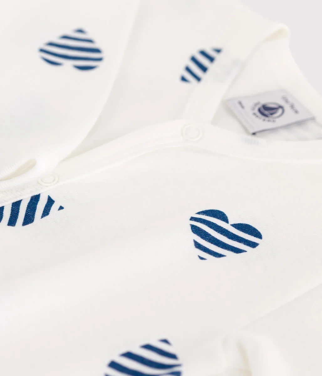 Pigiama in cotone a righe con cuori neonato - immagine 8