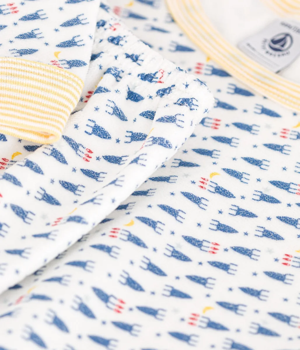 Pigiama in velluto con stampa razzi - immagine 5