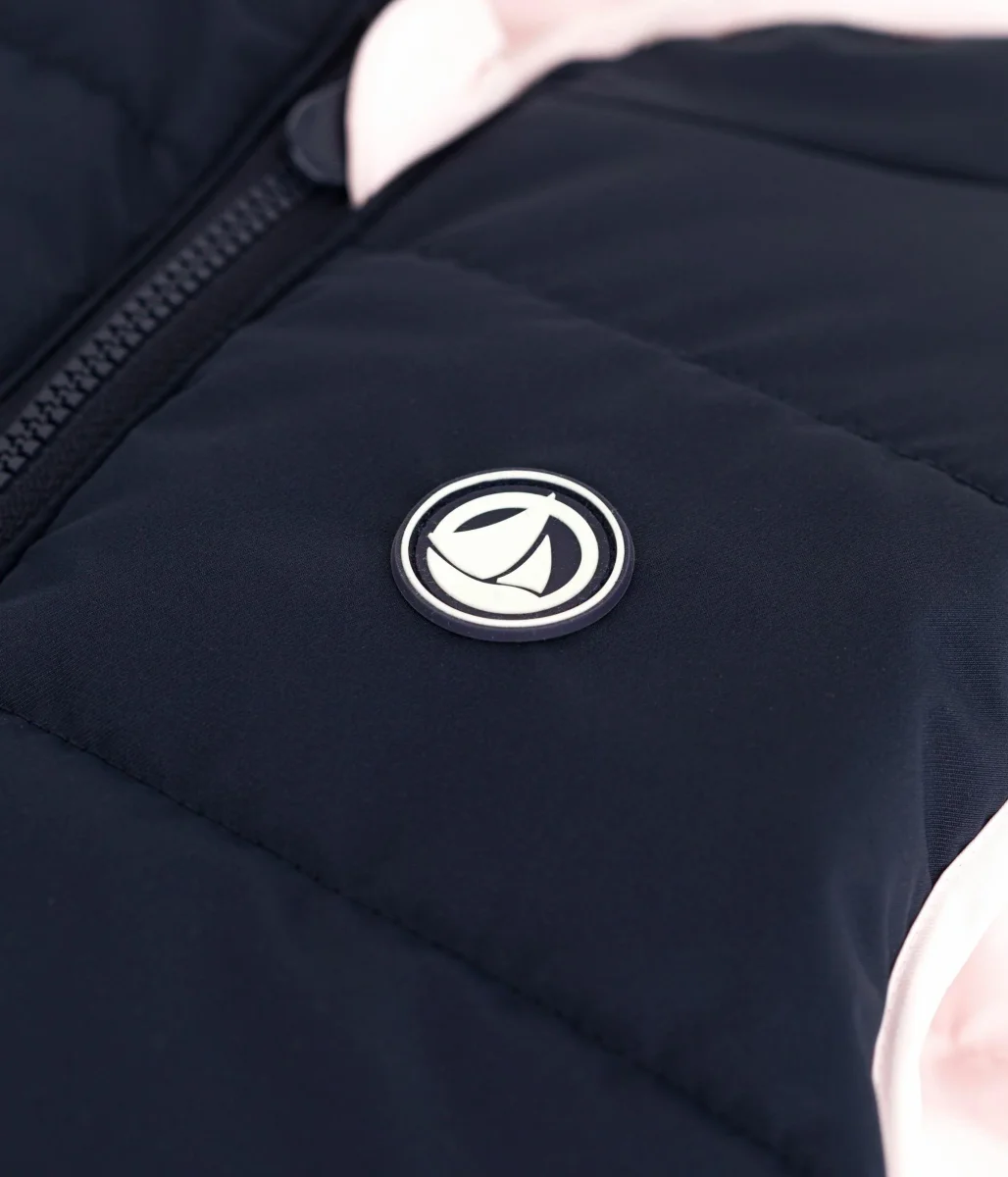 Piumino bambino senza maniche bicolore double face - immagine 5