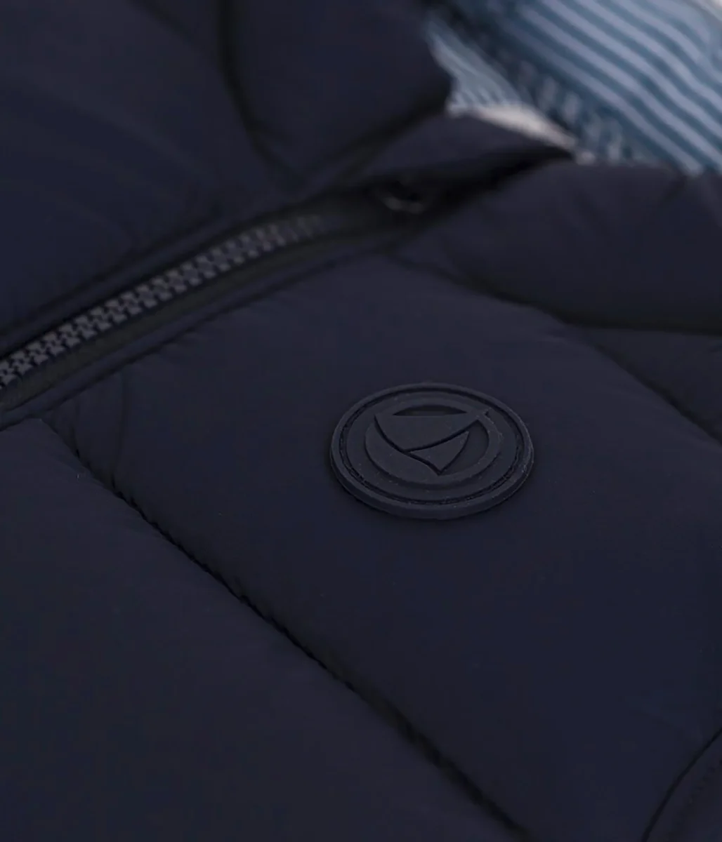 Piumino blu senza maniche trapuntato bambino - immagine 5