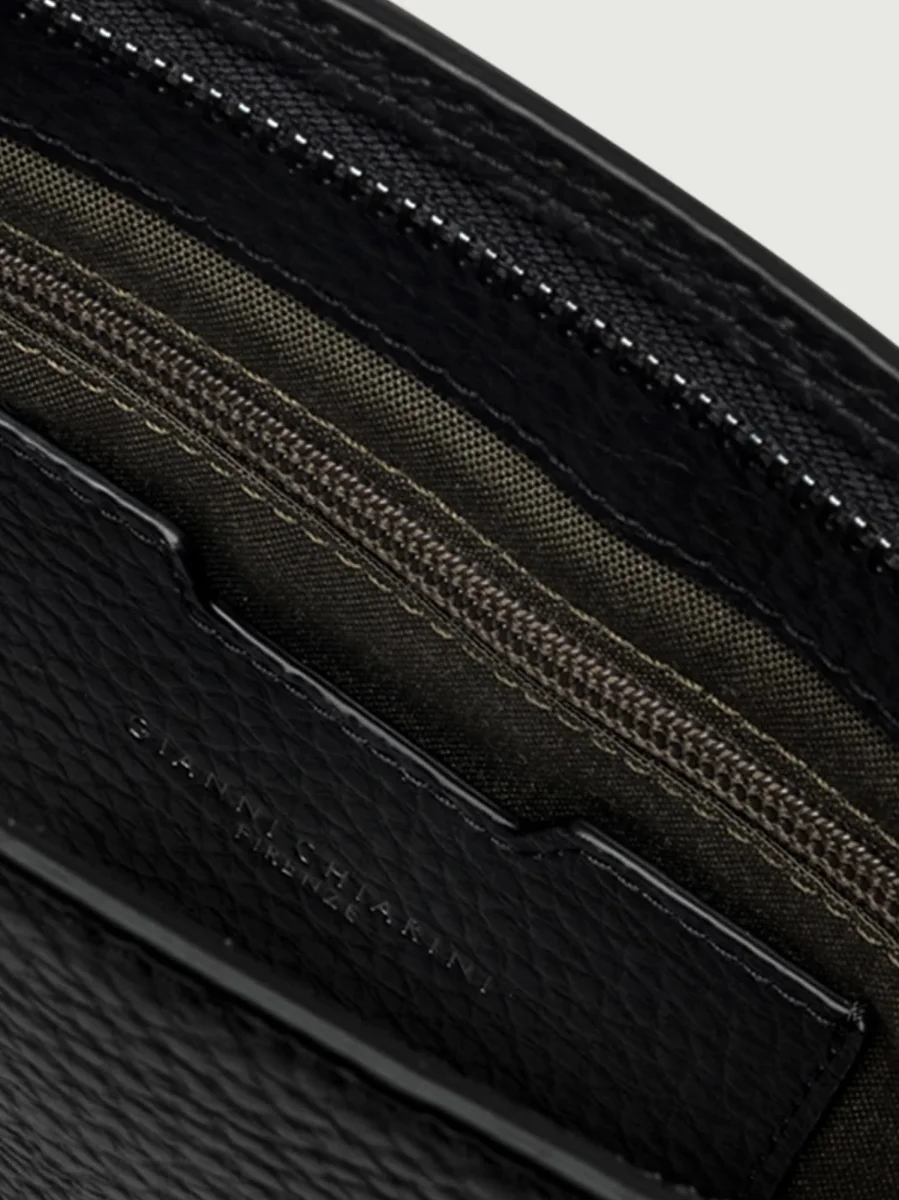 Pochette Florence in pelle grana nera - immagine 5