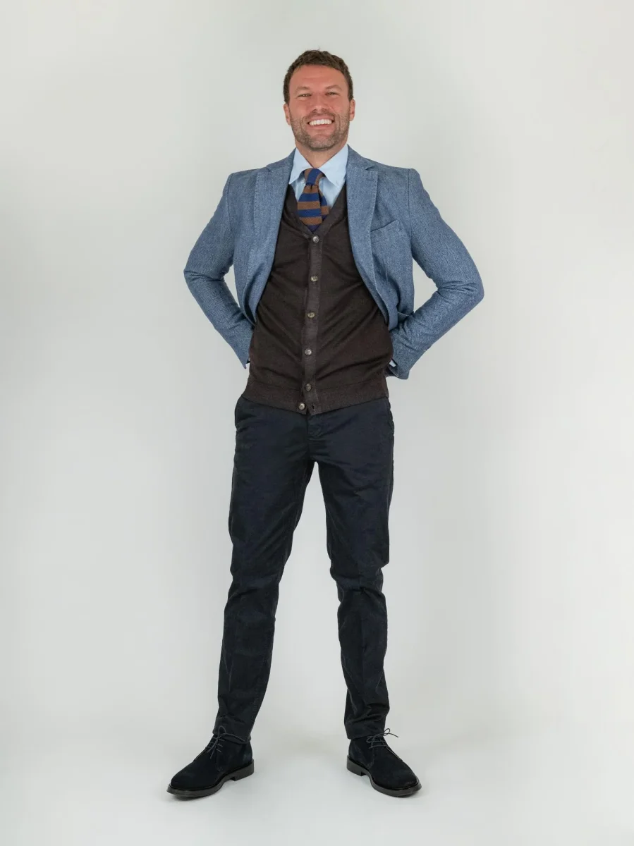 Polacchino Desert Boot blu in camoscio - immagine 3