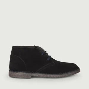 Polacchino Desert Boot blu in camoscio