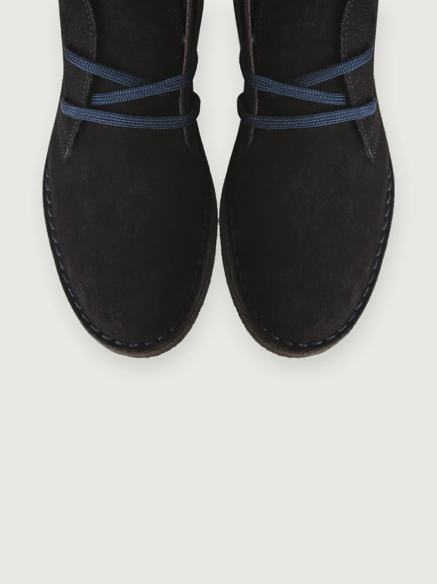 Polacchino Desert Boot blu in camoscio - immagine 6