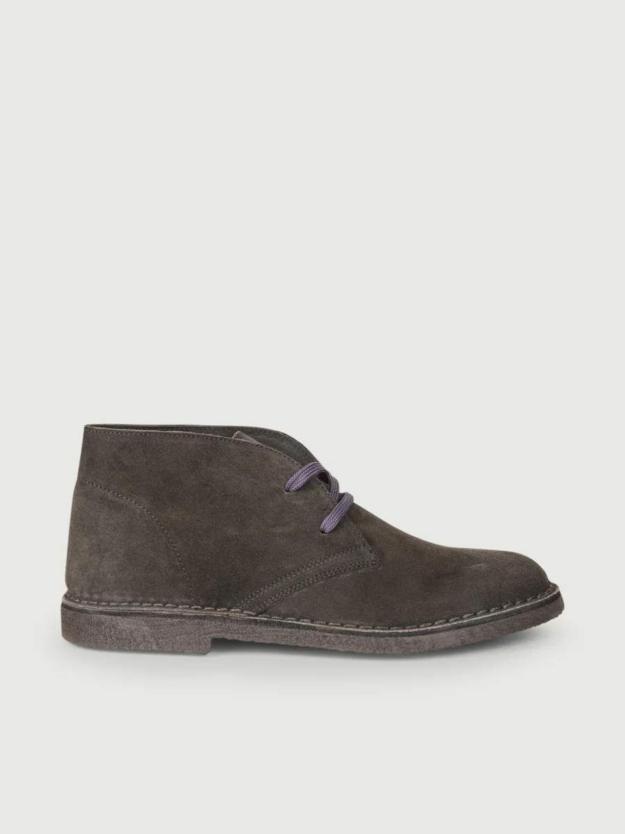 Polacchino Desert Boot grigio in camoscio