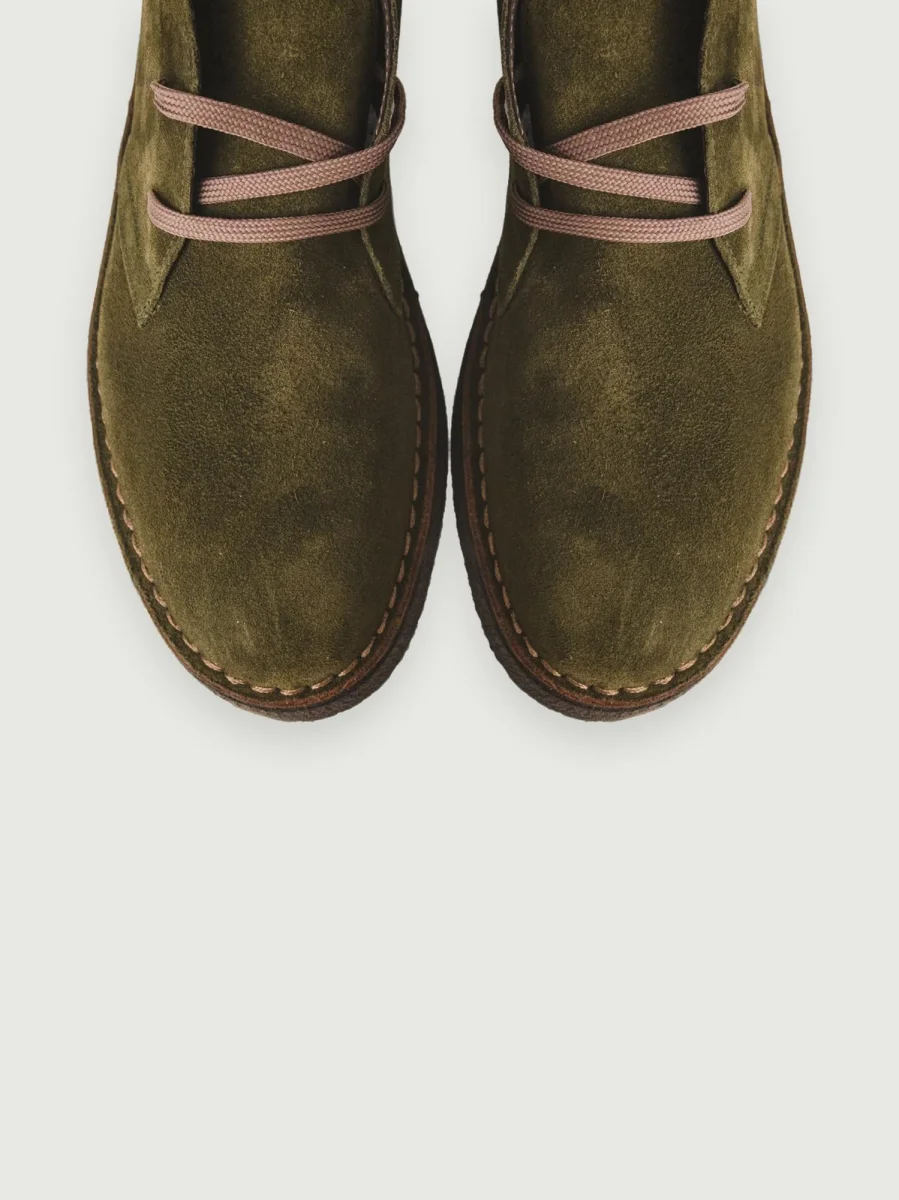 Polacchino Desert Boot verde in camoscio - immagine 4