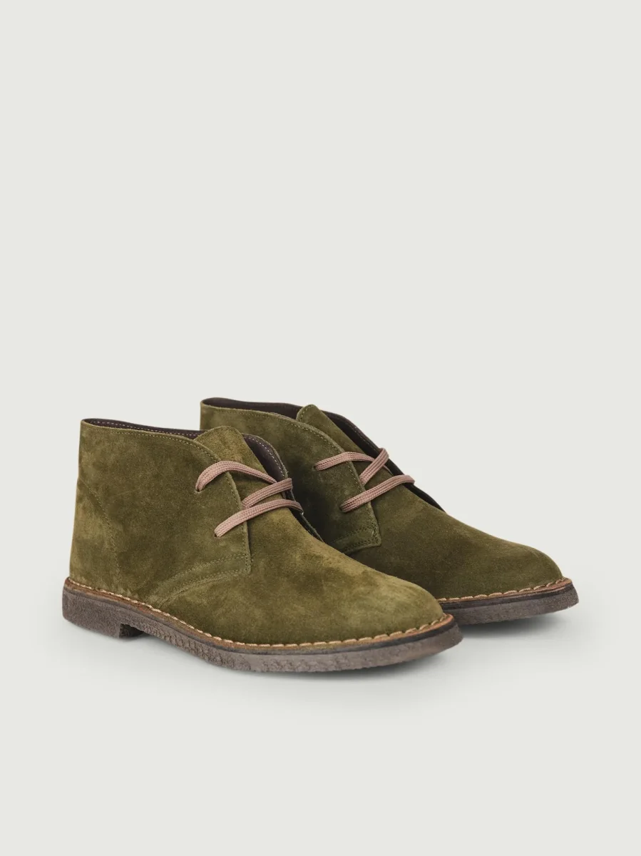 Polacchino Desert Boot verde in camoscio - immagine 3
