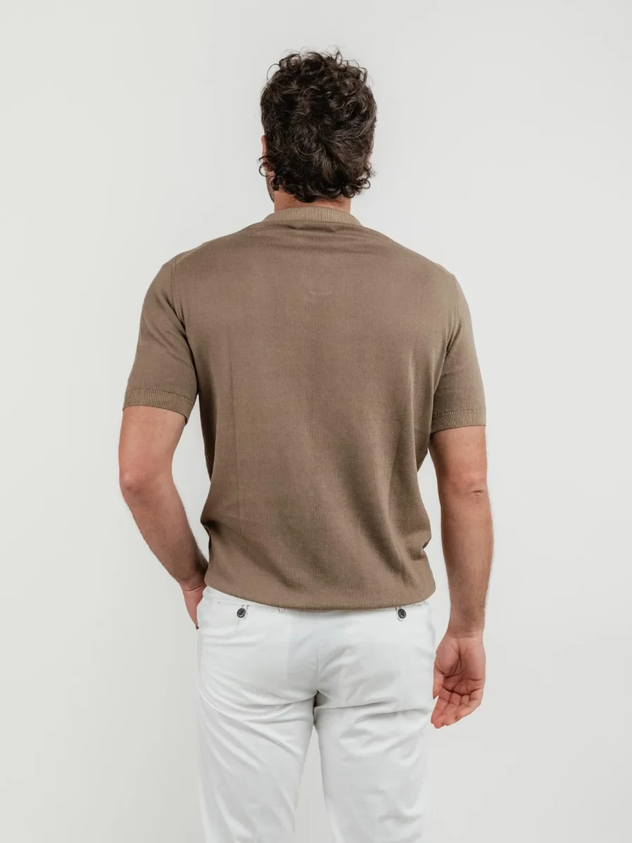 Polo con scollo a V moro - immagine 4