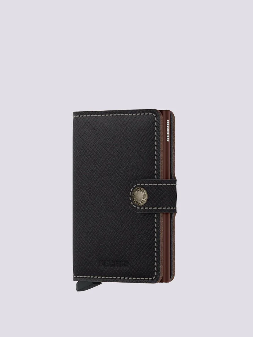 Portacarte Secrid Nero Marrone