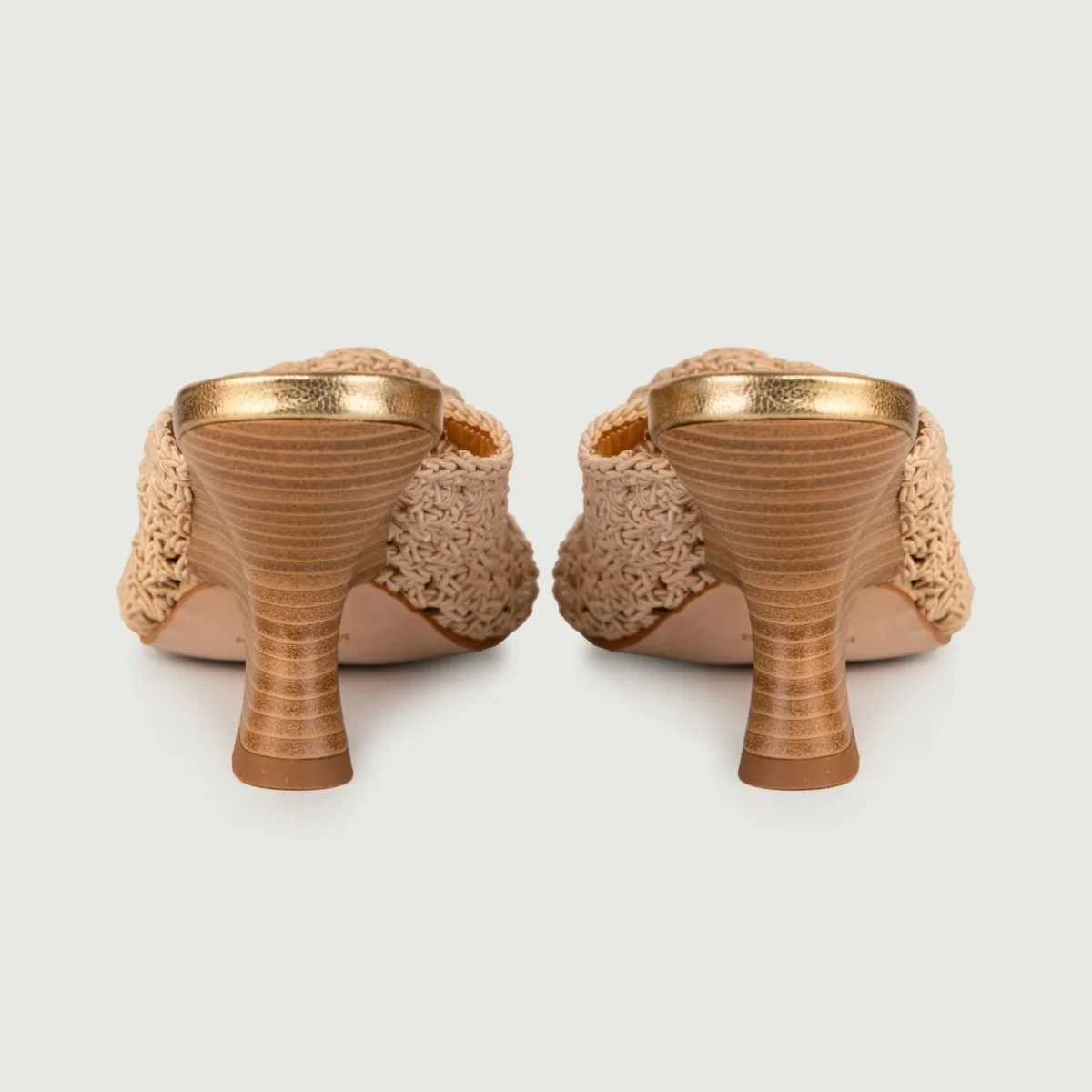 SABOT CON FASCIA UNCINETTO BEIGE - immagine 4