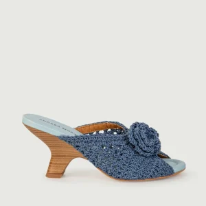 SABOT CON FASCIA UNCINETTO COLOR JEANS