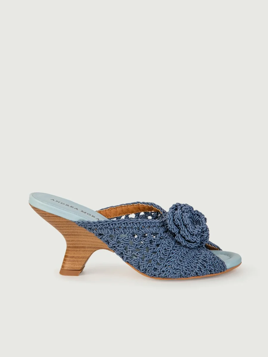 SABOT CON FASCIA UNCINETTO COLOR JEANS