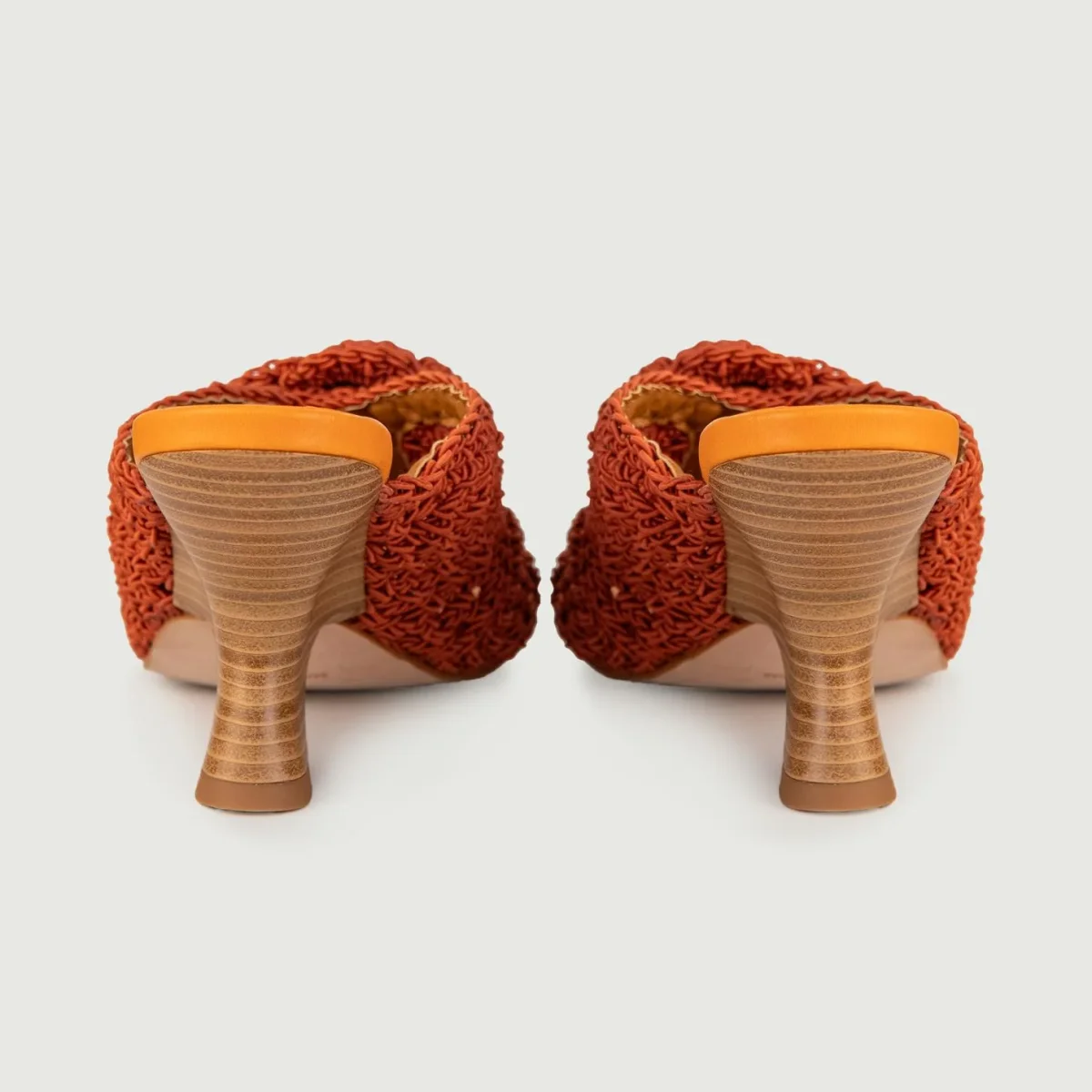 SABOT CON FASCIA UNCINETTO COLOR MATTONE - immagine 4