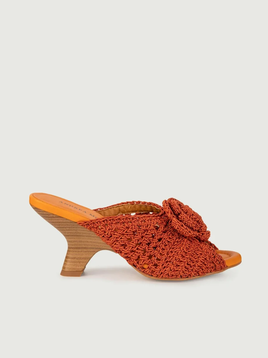 SABOT CON FASCIA UNCINETTO COLOR MATTONE