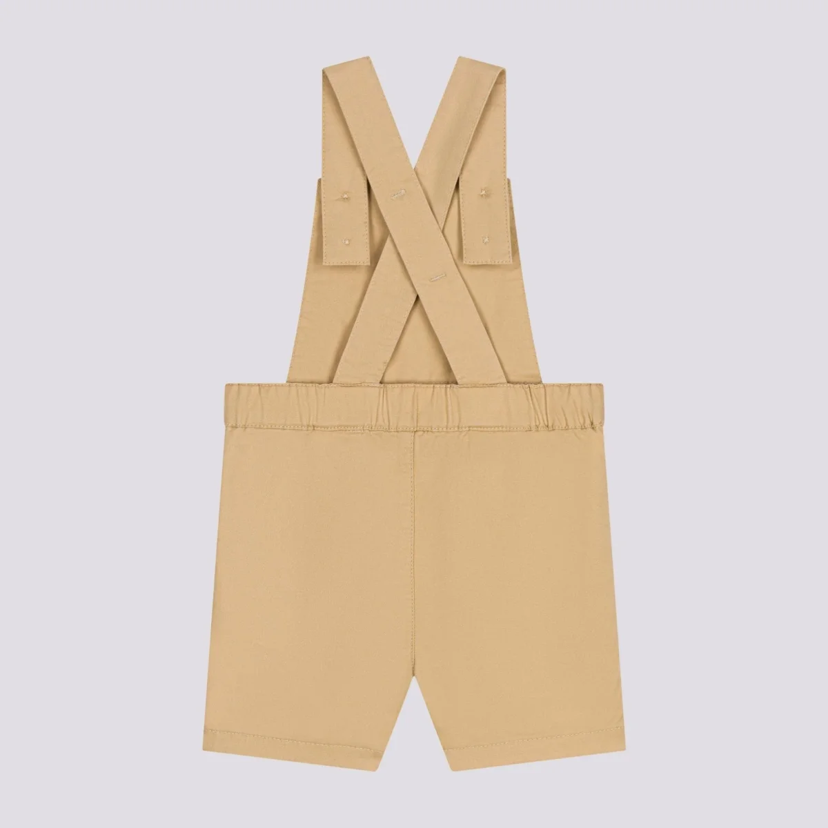 SALOPETTE CORTA IN SERGE BEIGE BEBÈ - immagine 5