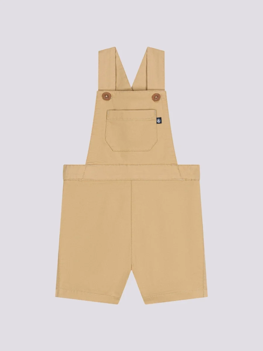 SALOPETTE CORTA IN SERGE BEIGE BEBÈ