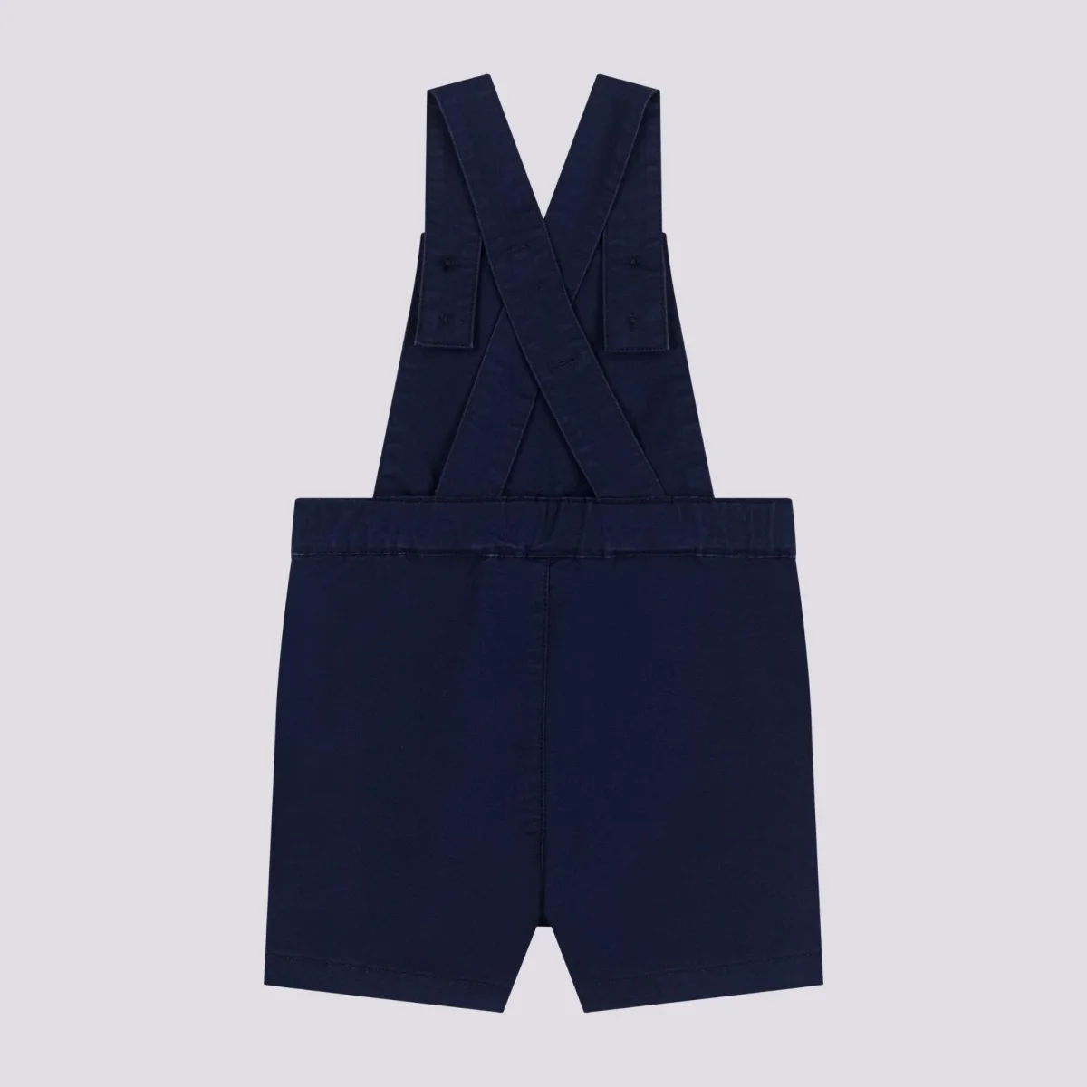 SALOPETTE CORTA IN SERGE BLU BEBÈ - immagine 5